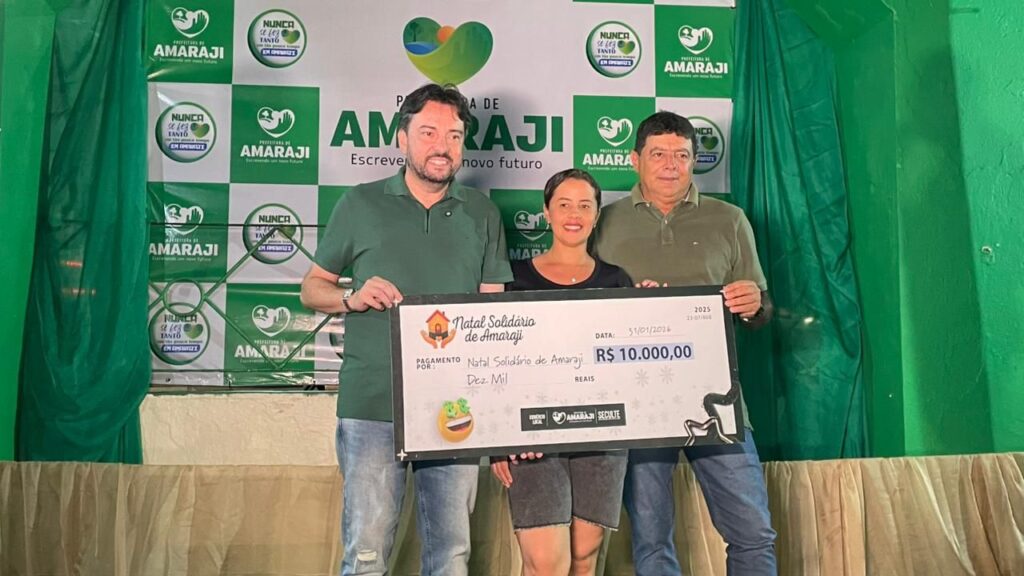 Moradora de Amaraji é contemplada com prêmio de R$ 10 mil no Natal Solidário