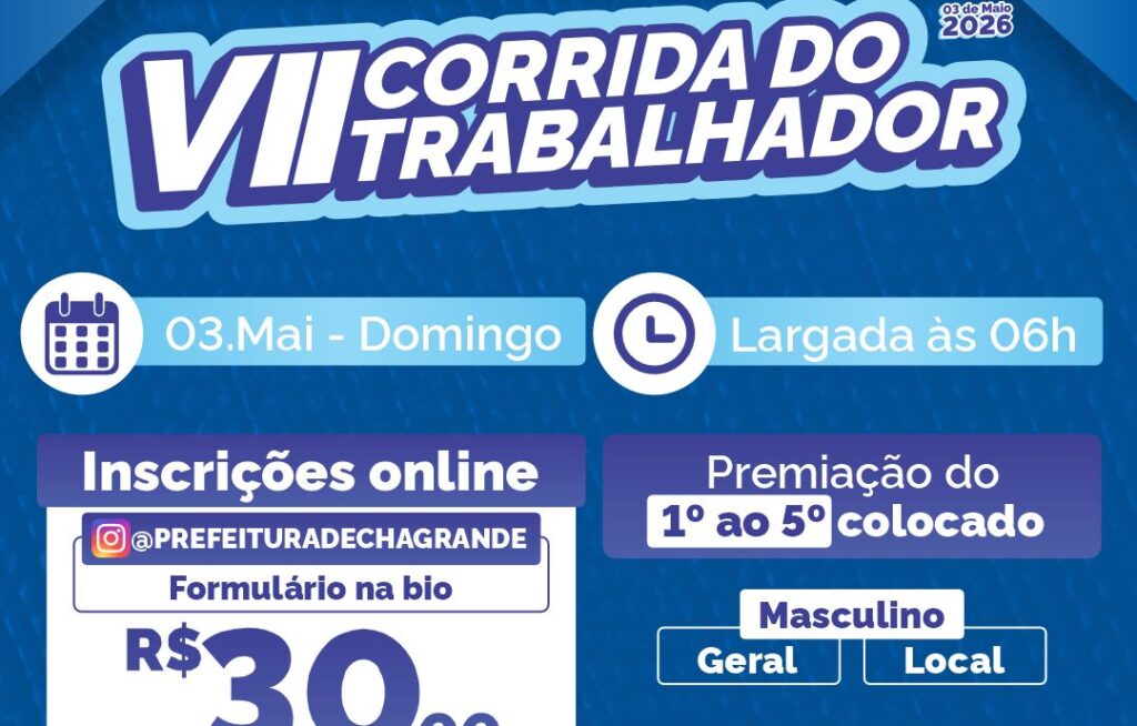 Inscrições abertas para a Corrida do Trabalhador em Chã Grande